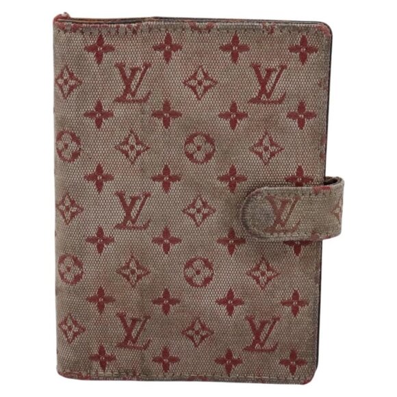 LOUIS VUITTON Monogram Mini Agenda PM Day Planner Cover Red - Picture 1 of 16